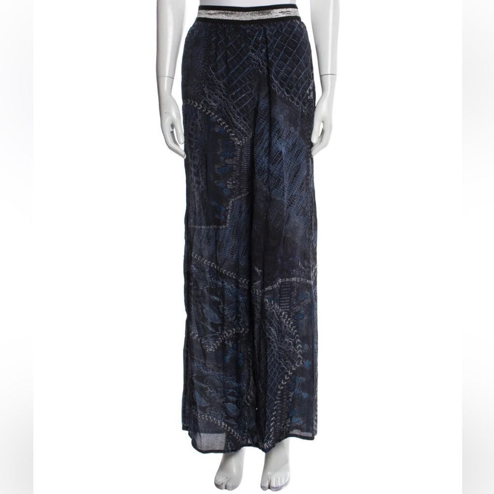 Justcavalli size 44 Turkey Animal Print Wide Leg Pants